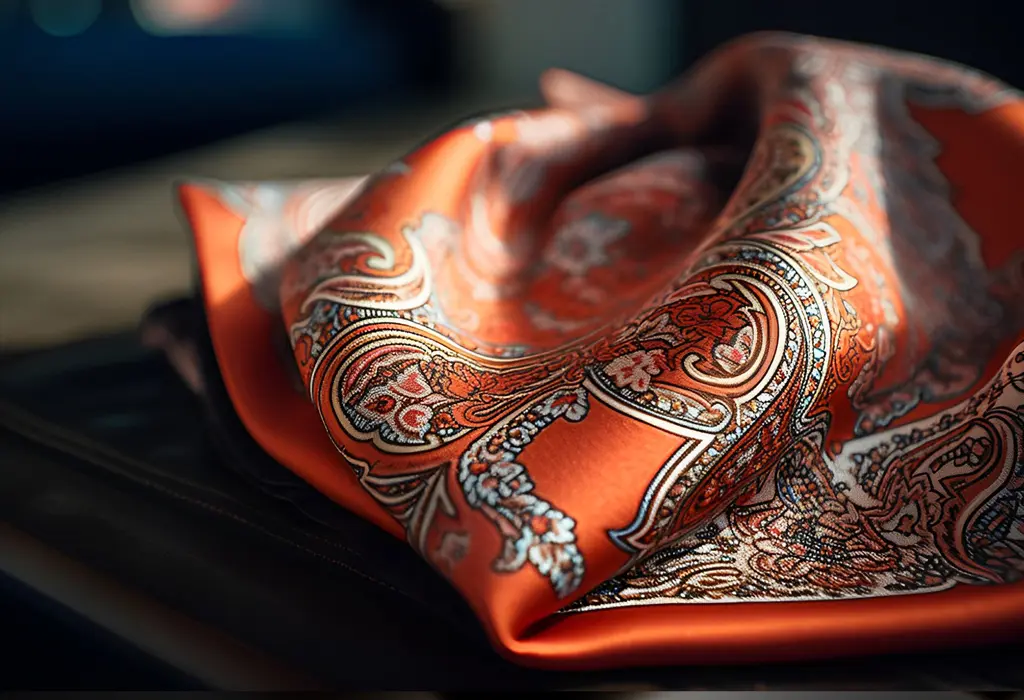 paisley pocket square