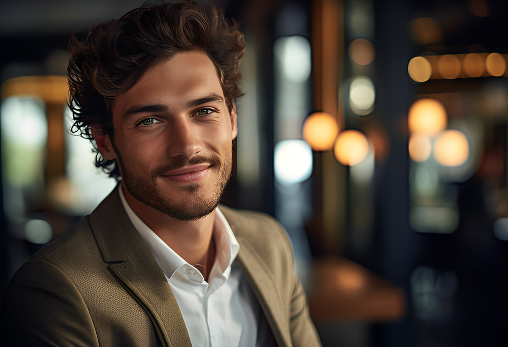 smiling man