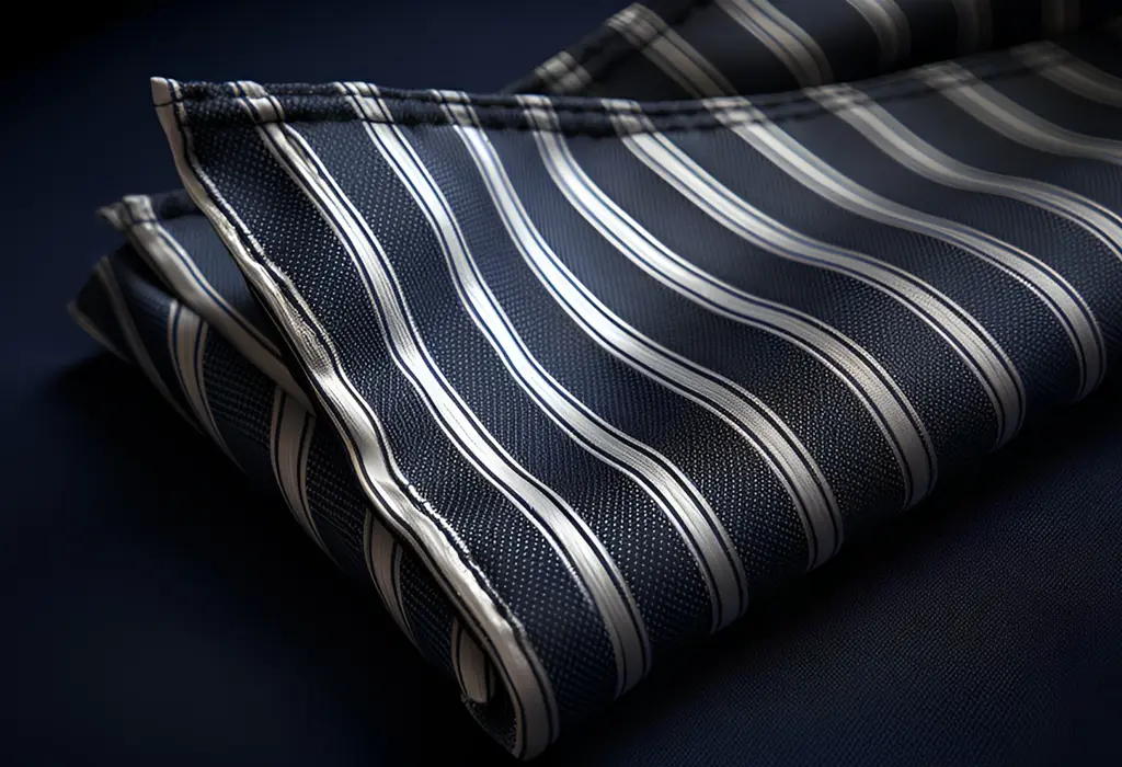 strpied pattern pocket square