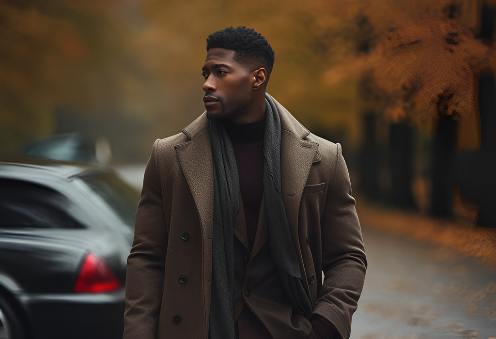 man layered clothes